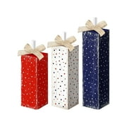 4th of July Wooden Rustic Patriotic Fireworks Centerpiece Wood Memorial Day Independence Day Red White and Blue Decorations for Farmhouse Home Table Decor